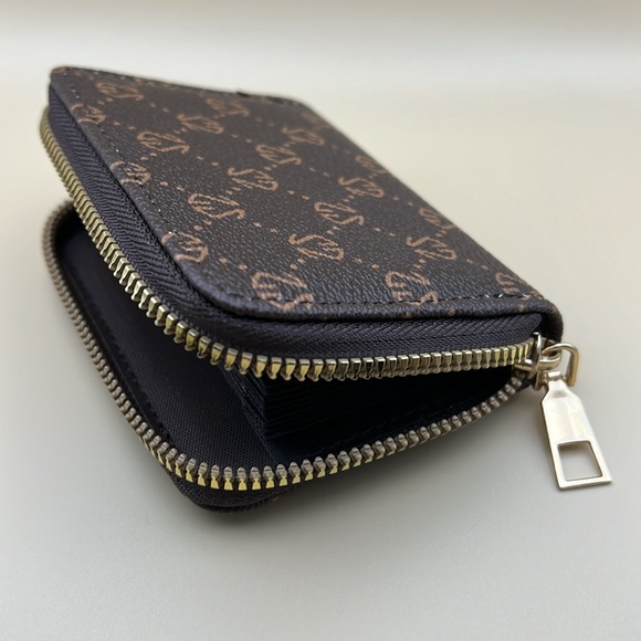 ZIPPER AROUND CREDIT CARD HOLDER MINI PRINTED CLUTCH COIN PURSE - Picture 4 of 4